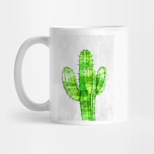 Big Cactus Plant Minimal Marker Sketch Mug